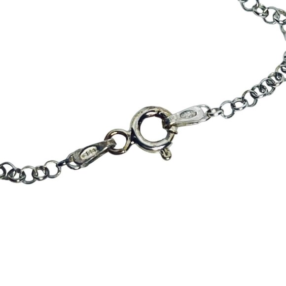 Affinity Diamonds Sterling Silver Necklace W/Diamond And Onyx Pendant (5998) - Picture 7 of 7